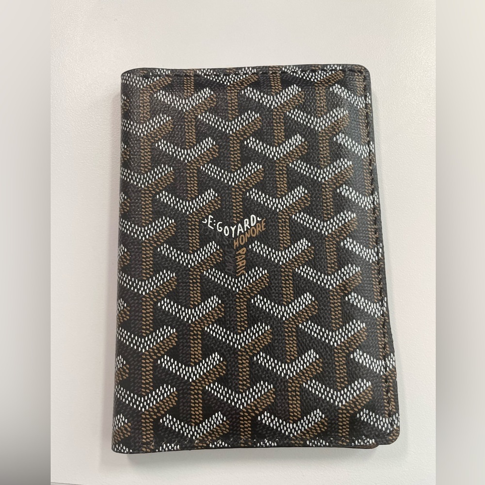 Goyard custom passport wallet upcycled authentic